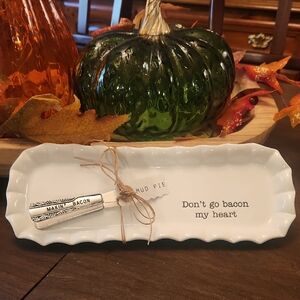 Mud Pie White Ceramic Vanity Tray with Message